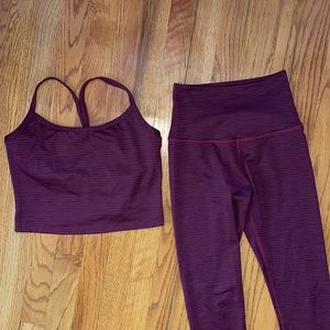 Beyond Yoga Legging and Crop Top Set
